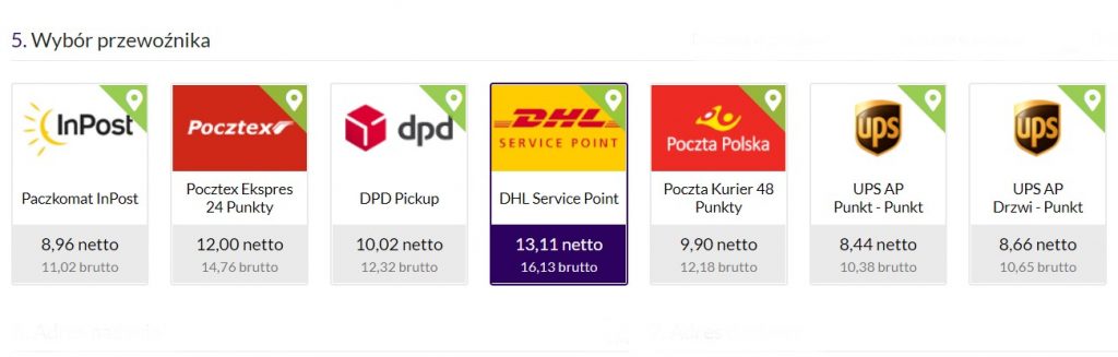 Punkty DHL ServicePoint w Superpaczce